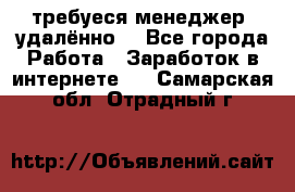 требуеся менеджер (удалённо) - Все города Работа » Заработок в интернете   . Самарская обл.,Отрадный г.